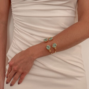 Pulcera con Doble Cristal Fundido