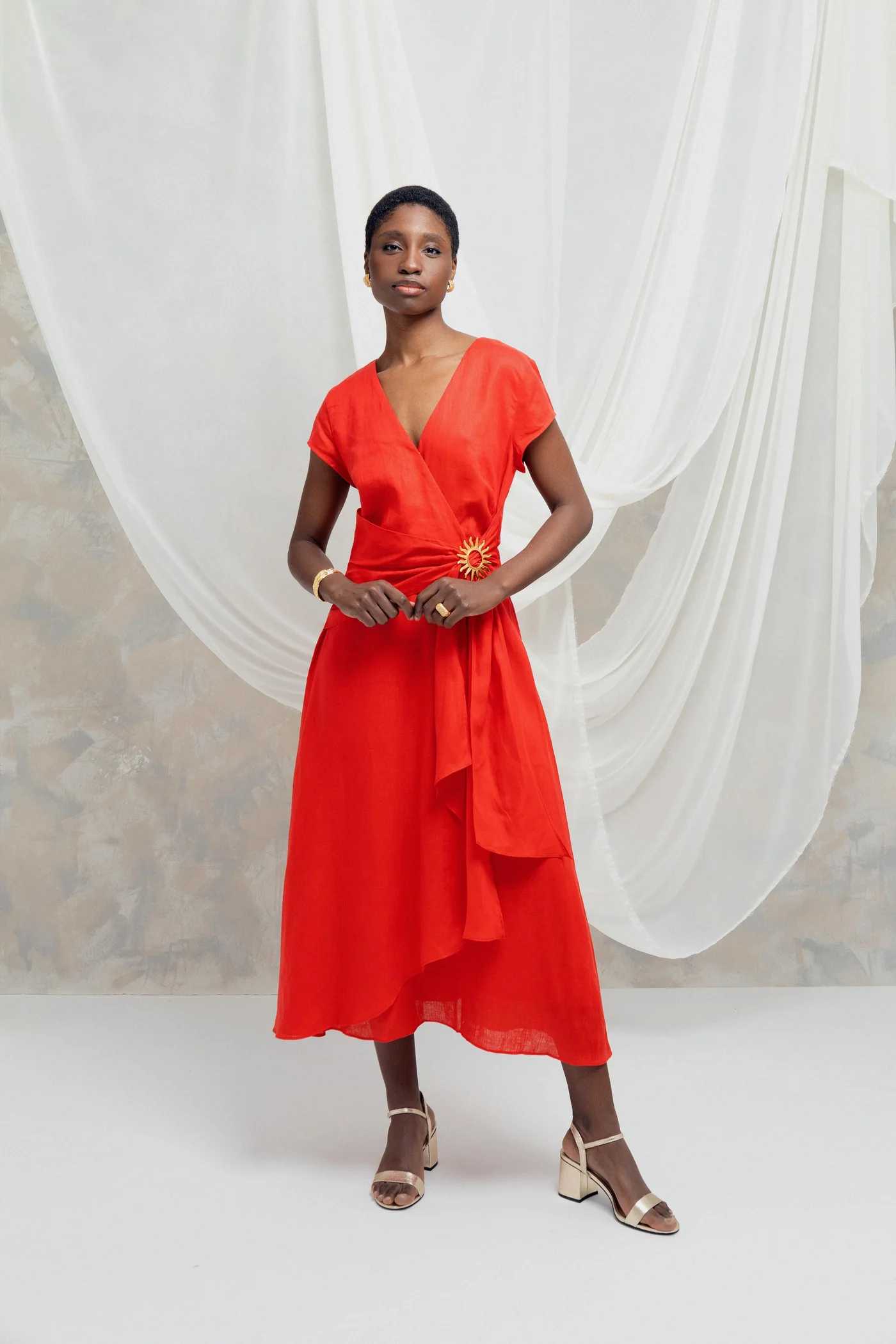 Vestido Luana Rojo - Imagen 2