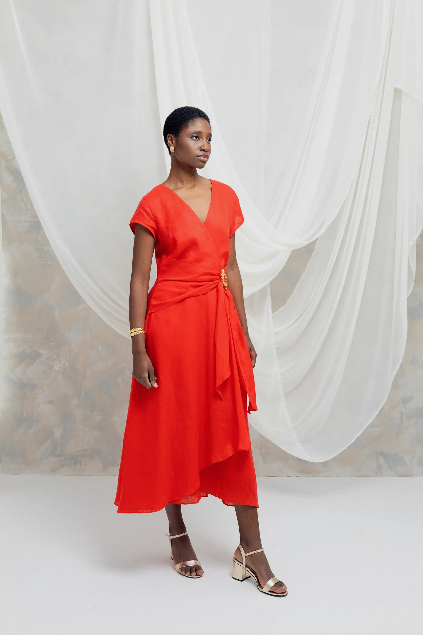 Vestido Luana Rojo - Imagen 4