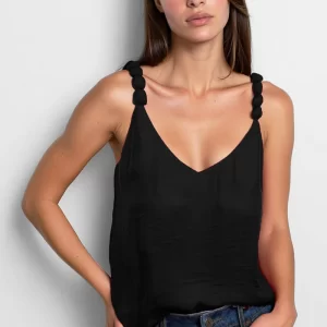 Blusa De Tiritas Negras