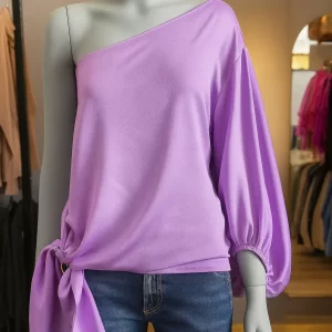 Blusa De Seda Lila