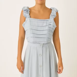 Set Lia Celeste, Falda y Top