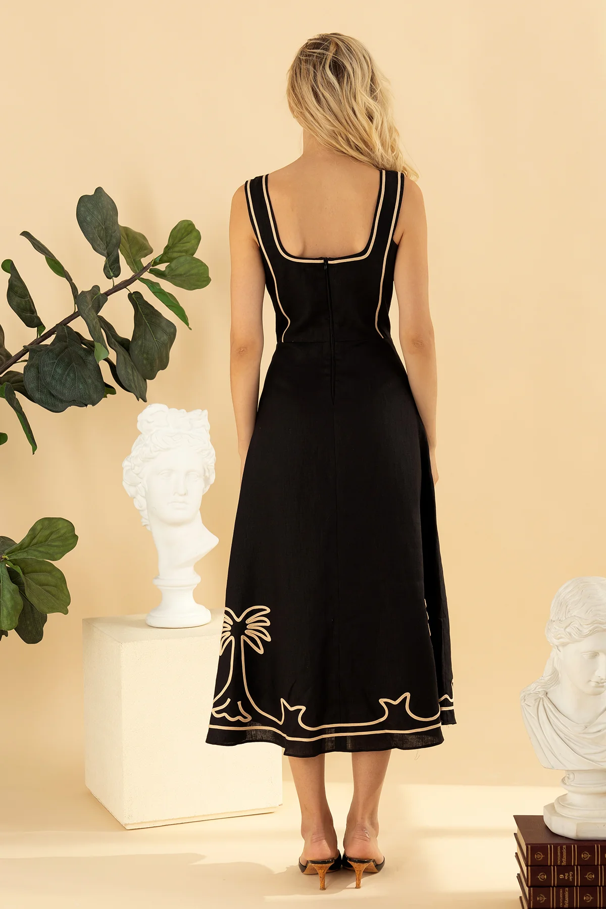 Vestido Luanda Negro - Imagen 2