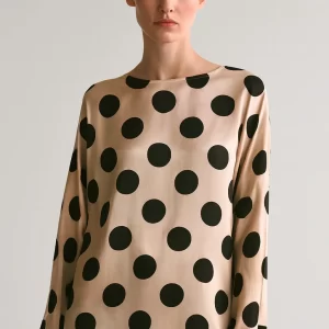 Blusa Satin De Bolas